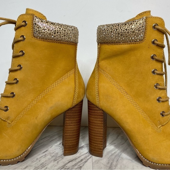 New! Steve Madden Karmen Lace Up Pointed Toe Heeled Bootie 7 1/2 M - Picture 8 of 14